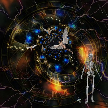 soyut kaotik fraktal esrarengiz arkaplan 