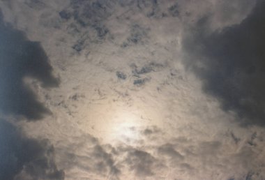 Dramatik fırtına bulutları. 3d oluşturma.