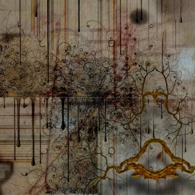 Soyut fraktal arkaplan. bilgisayar dijital çizimi.