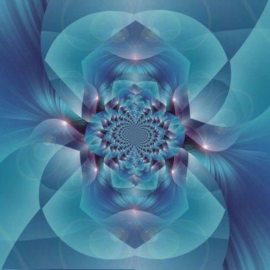 fantasy colorful fractal pattern. beautiful kaleidoscope illustration 