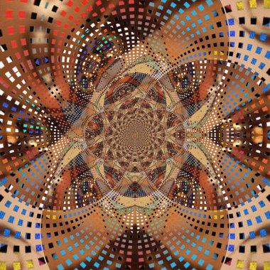 dijital soyut fraktal arkaplan