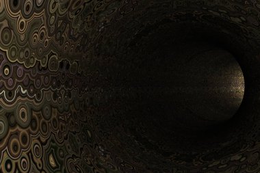 Soyut model tüneli. 3d oluşturma.