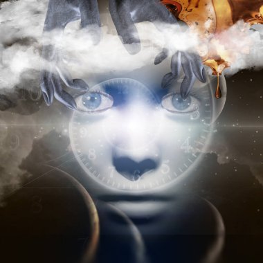 Siyah gökkuşaklı maske