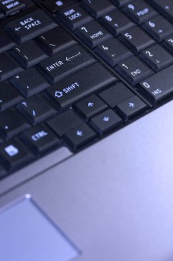 laptop klavye, touchpad ile