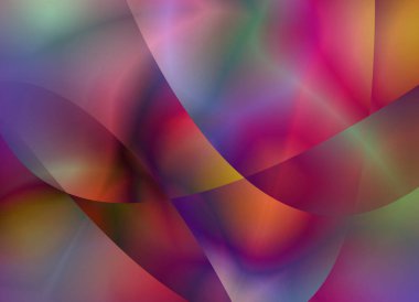 Renkli parlak arkaplanın soyut 3d çizimi