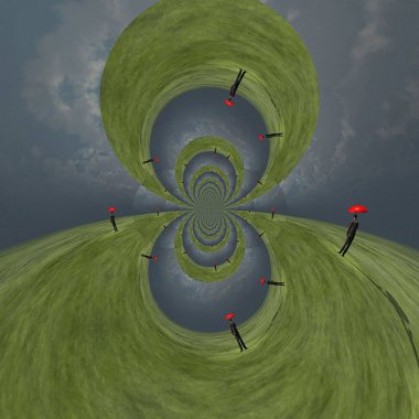 Yaratıcı tasarımın için soyut renkli fraktal arkaplan