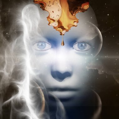 Siyah gökkuşaklı maske