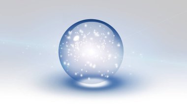 Köpüklü baloncuk beyazda izole. 3d oluşturma.