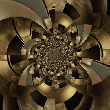 Sarmal desenli soyut fraktal arkaplan