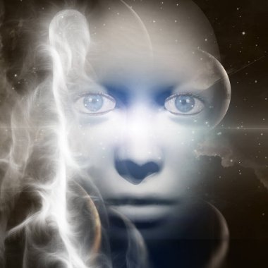 Siyah gökkuşaklı maske