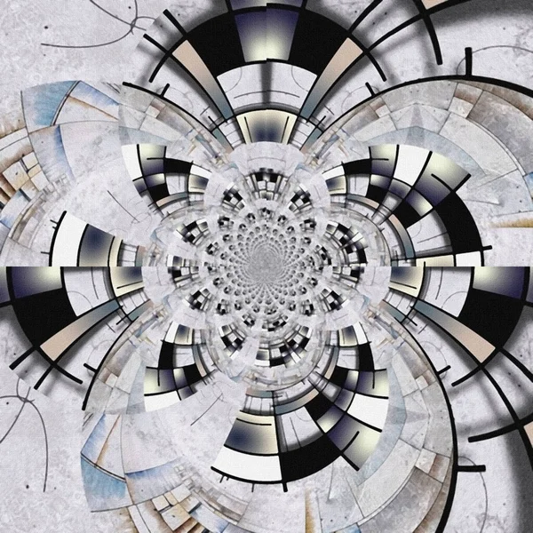 Sarmal tabanın soyut tasarımı, dijital sanat, fütüristik illüstrasyon 