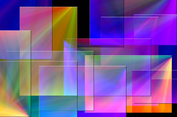 Abstract Geometric Pattern Modern Digital Art — Stock Photo, Image