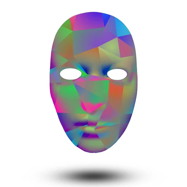 Mask Rainbow Black — Stock Photo, Image