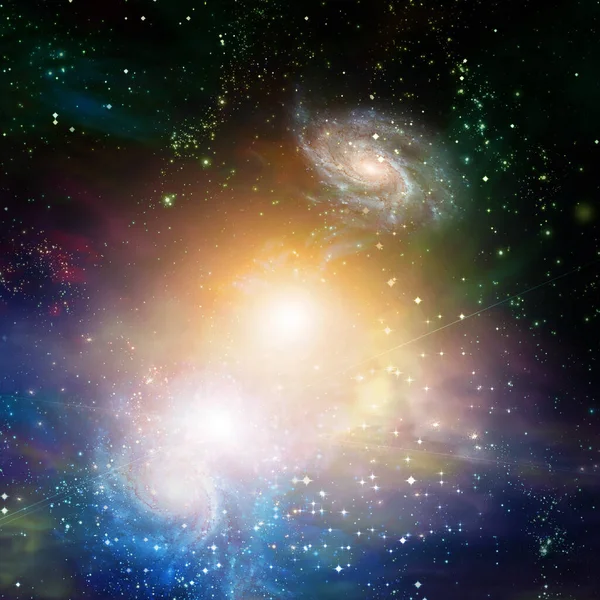 Beautiful Galaxy Deep Space Abstract Background Space Your Text — Foto Stock