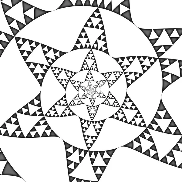 Abstract Geometric Pattern Black White Shapes — Stockfoto