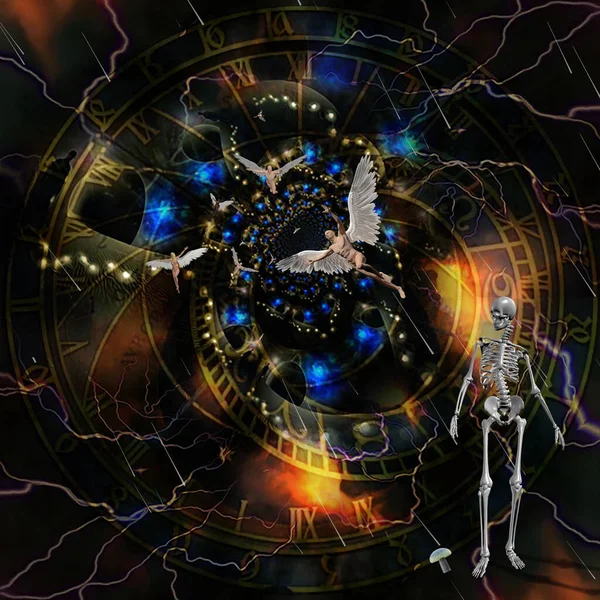 soyut kaotik fraktal esrarengiz arkaplan 