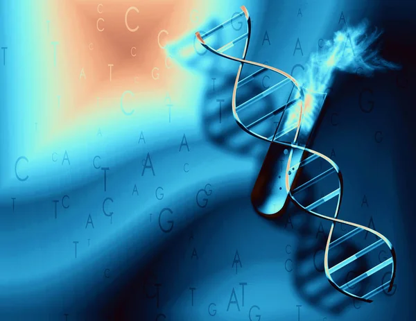 Dna Abstract Colorful Background View — Stock Photo, Image