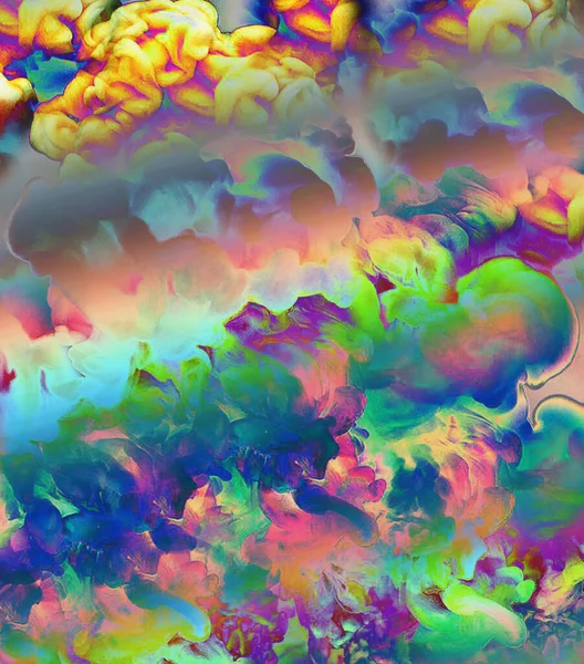 Abstrato Colorido Visão Céu Nublado — Fotografia de Stock