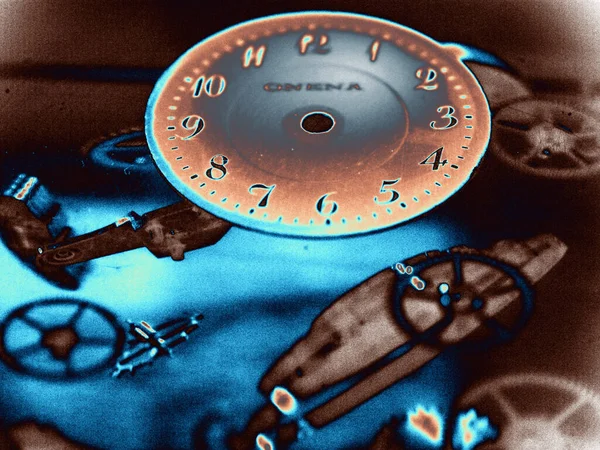 Vintage Uhr Rendering Bild — Stockfoto