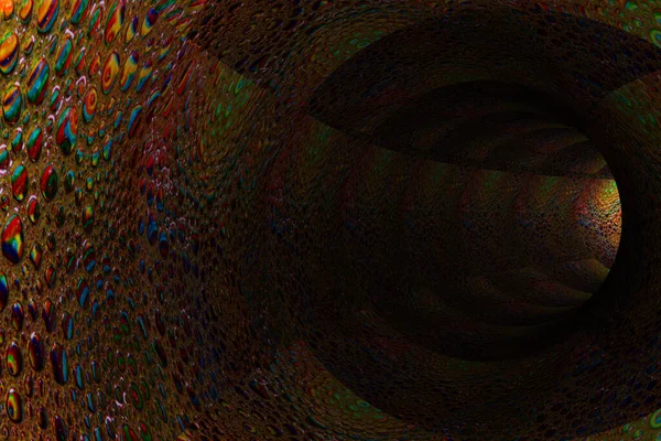 Tunnel Coloré Abstrait Rendu — Photo