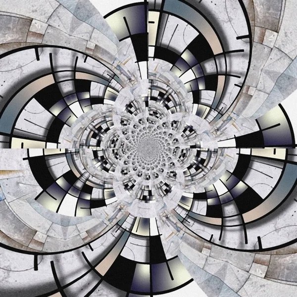 Абстрактний Дизайн Спіральної Підлоги Цифрове Мистецтво Футуристична Ілюстрація — стокове фото