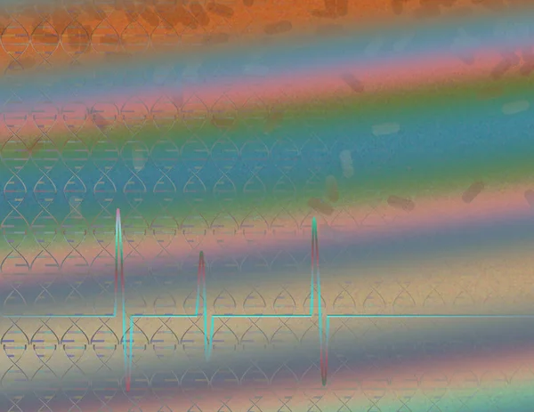 Αφηρημένη Ψηφιακή Απεικόνιση Πολύχρωμο Μοτίβο Ουράνιο Τόξο Προβολή Closeup — Φωτογραφία Αρχείου