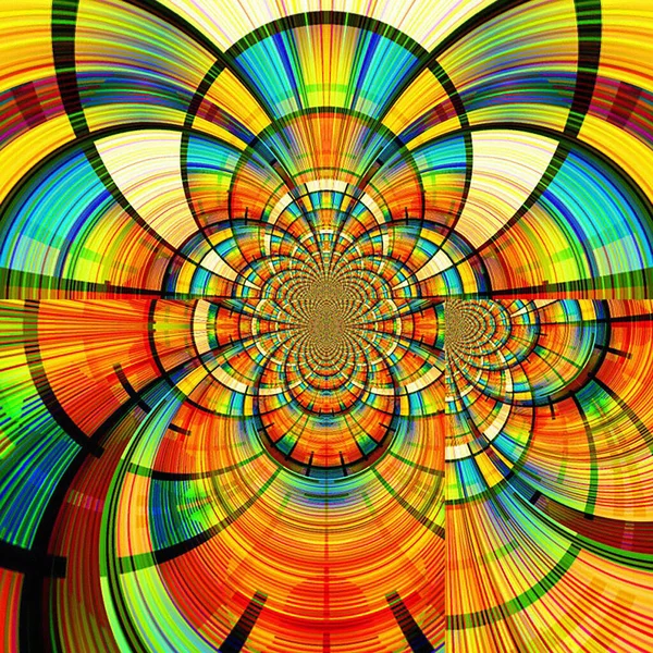 Abstract Colorful Fractal Background Your Creative Design — Stockfoto