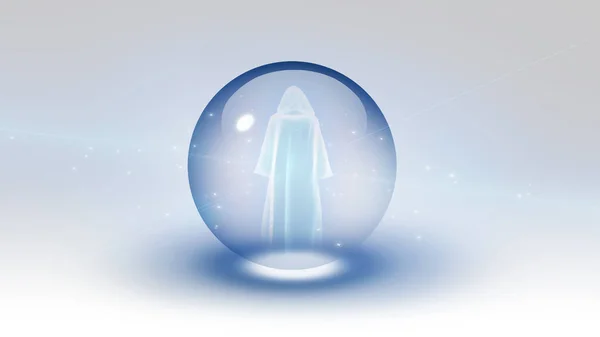 Holy Man Bubble Rendering — Stock Photo, Image