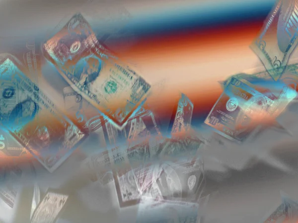 Para Arkaplanını Kapat Dolar Banknotu — Stok fotoğraf