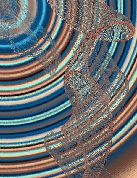 Concentric Circles Painting Modern Digital Art — Stock Photo, Image