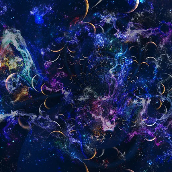 Abstrakte Chaotische Fraktale Hintergrund Darstellung — Stockfoto