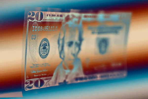 Close Shot Dollars Bill Background — Fotografia de Stock