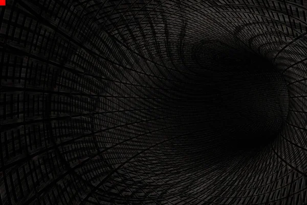 金属トンネルの概要 3Dレンダリング — ストック写真