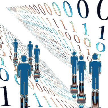 business concept. illustration of people figures, abstract background