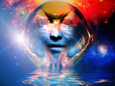 Siyah gökkuşaklı maske