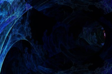 Soyut model tüneli. 3d oluşturma.