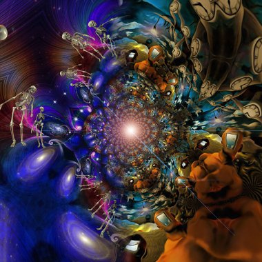 yaratıcı grafik tasarımı için soyut fraktal arkaplan oluşturuldu