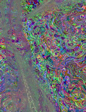 Soyut dijital dalgalar. Modern sanat.