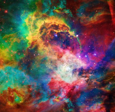 nebula in outer space. universe in deep colors