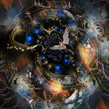 soyut kaotik fraktal esrarengiz arkaplan 