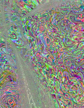 Soyut dijital dalgalar. Modern sanat.