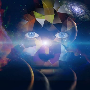 Siyah gökkuşaklı maske