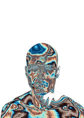 3d rendering of human head