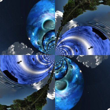 soyut desen, web tasarımı için dijital illüstrasyon arka planı