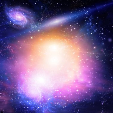 beautiful galaxy in deep space. abstract background with space for your text 