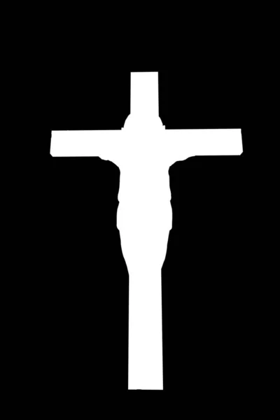 Christliches Kreuz Symbol Der Religion Vektorillustration — Stockfoto
