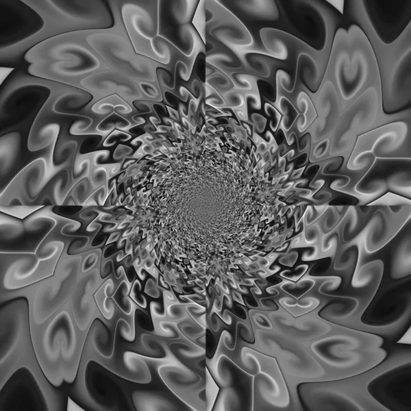 Abstract Fractal Background Radial Shapes — 图库照片