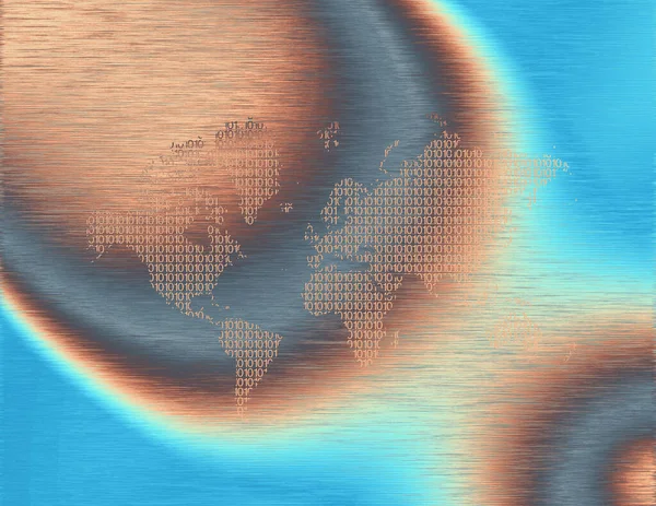 Абстрактный Фон Картой Мира Глобусом — стоковое фото