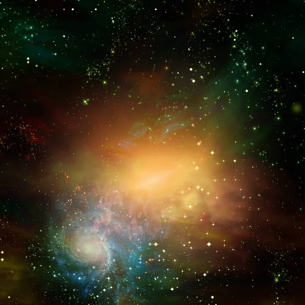 우주에 아름다운 은하입니다 원문을 추상적 — 스톡 사진