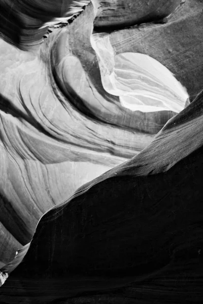 Landscape image of antelope canyon in black and white. Beautiful nature.